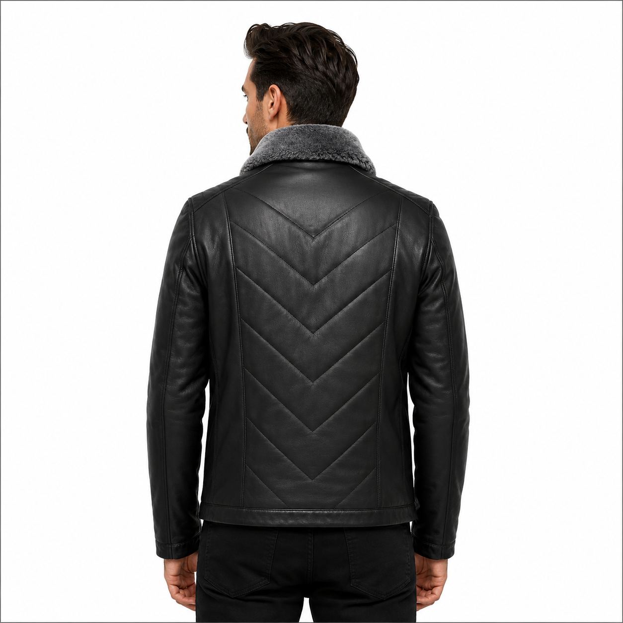Men's leather jacket