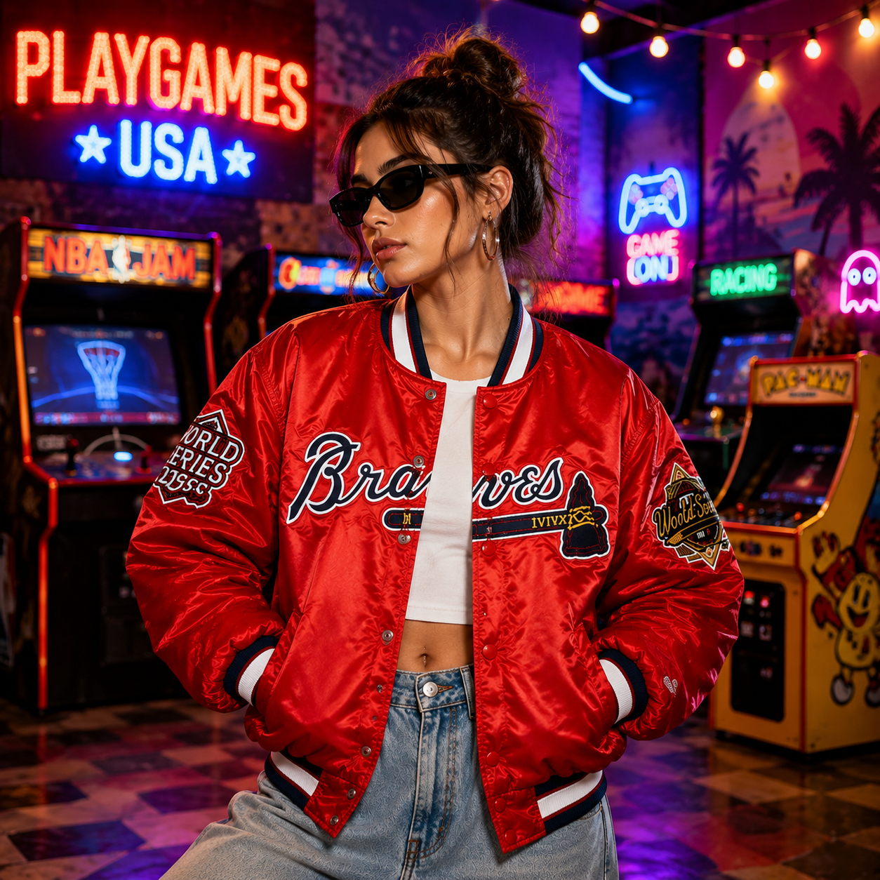 Atlanta Braves Satin Jacket