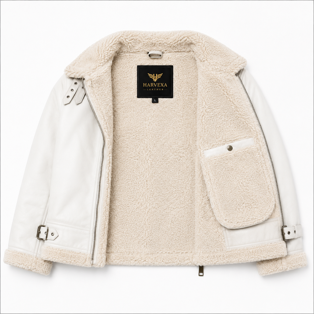 Men's Off-White / Cream B-3 Aviator Jacket