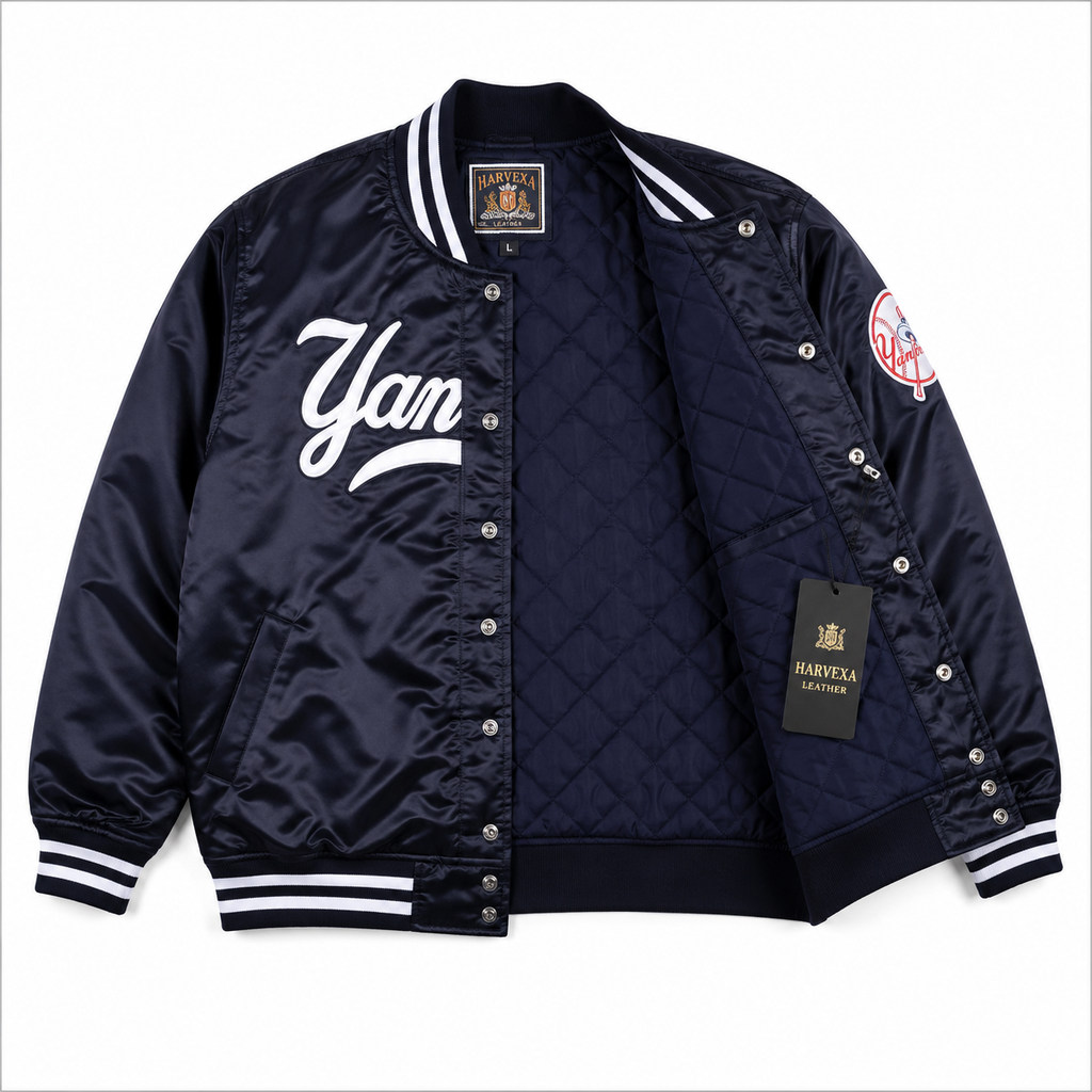 Yankees Bomber Satin Jacket