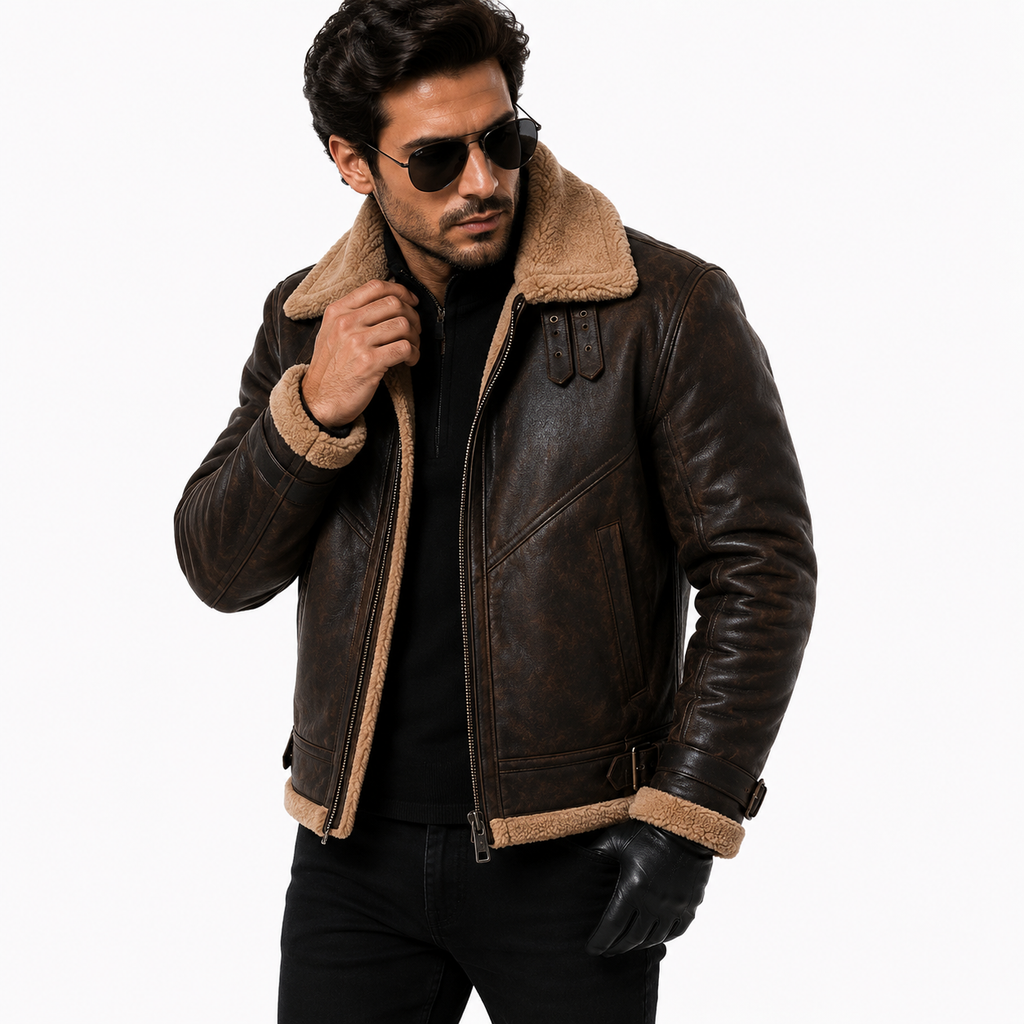 Men's Classic B-3 Aviator Flight Jacket