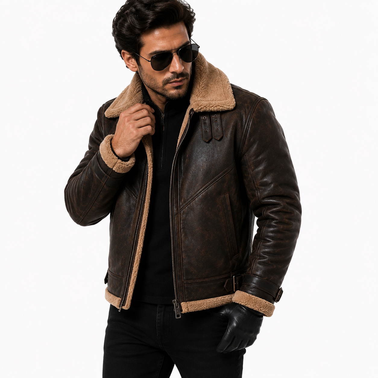 Men's Classic B-3 Aviator Flight Jacket