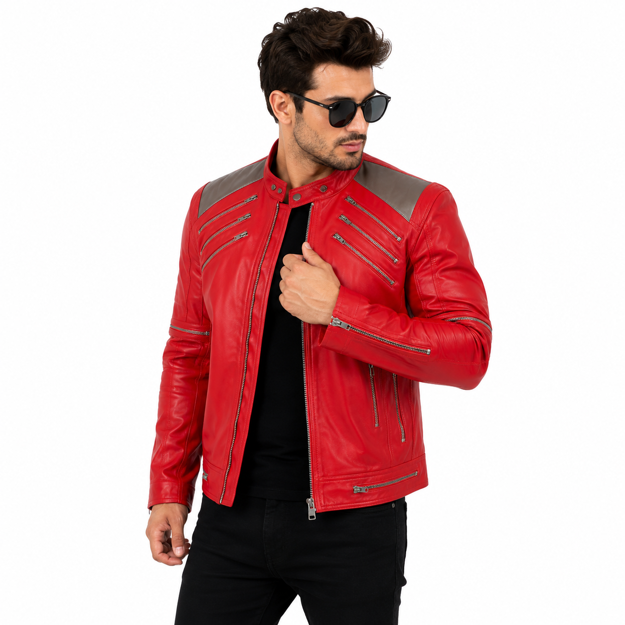 Michael Jackson Beat It red Leather Jacket