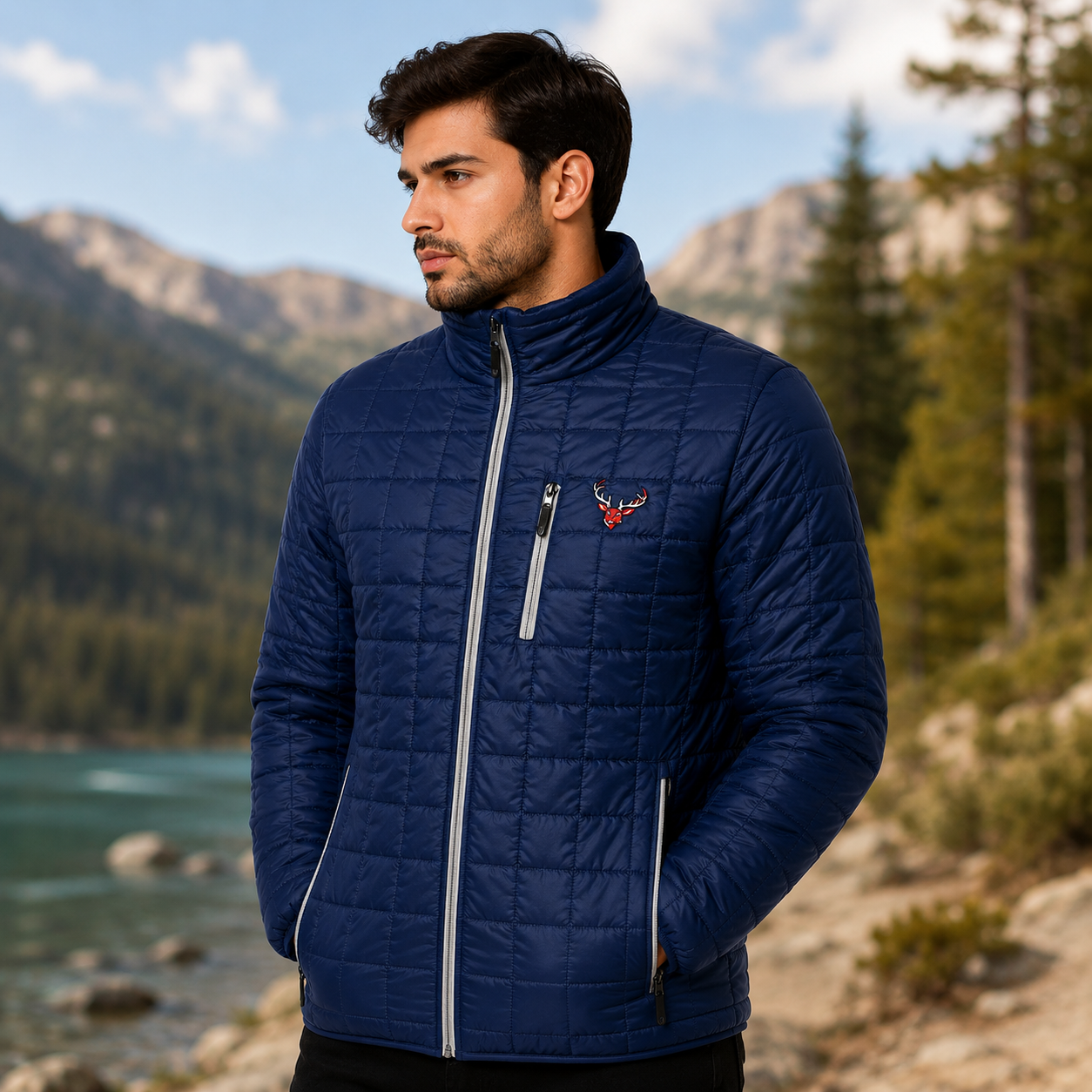 Cutter & Buck Men's Buffalo Bills "Americana" Rainier Puffer Jacket