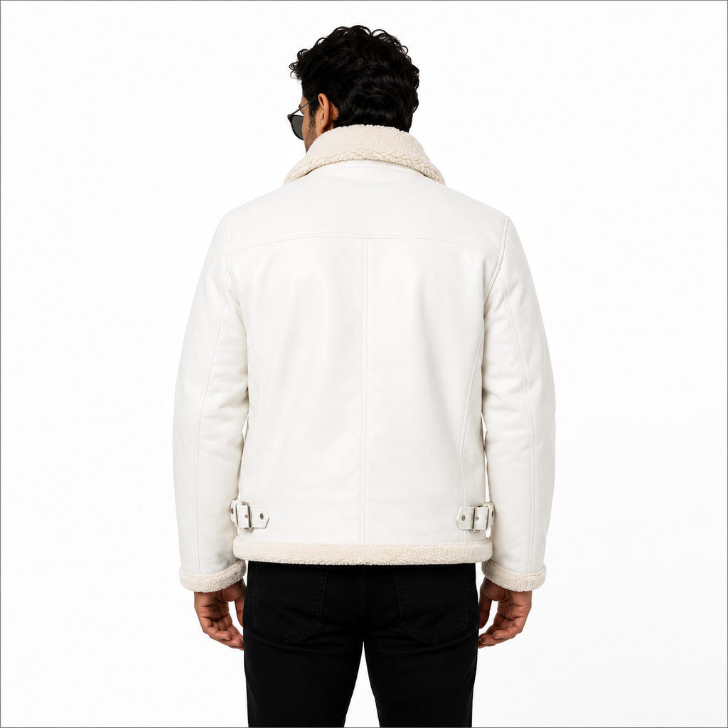 Men's Off-White / Cream B-3 Aviator Jacket