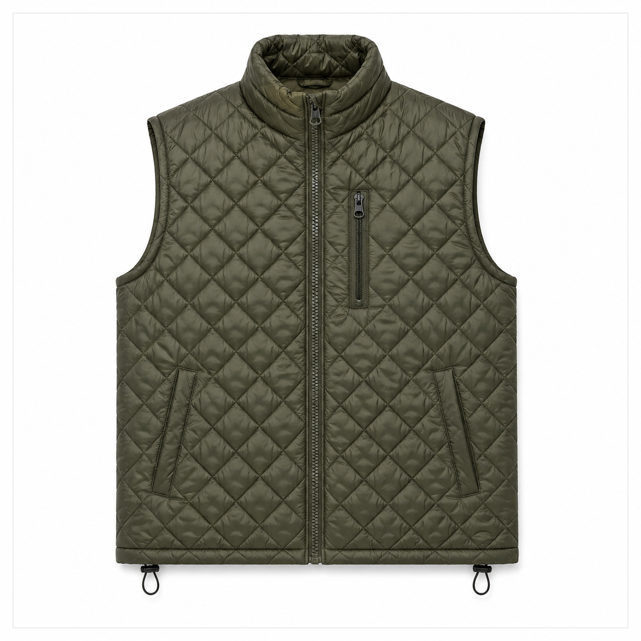 Women's pink diamond-quilted vest