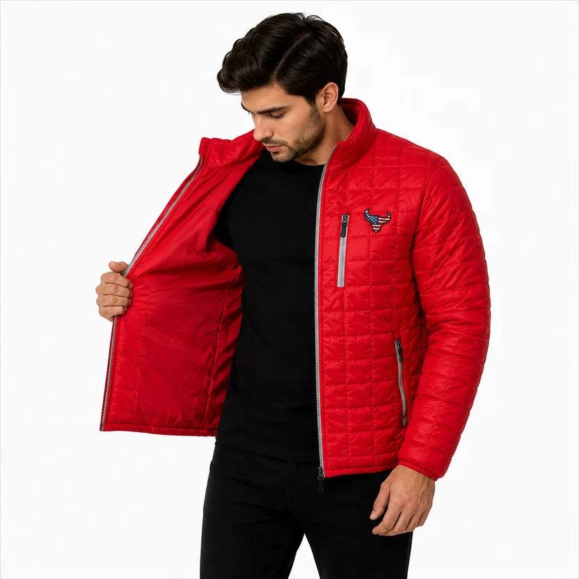Red Rainer Puffer Dallas Jacket