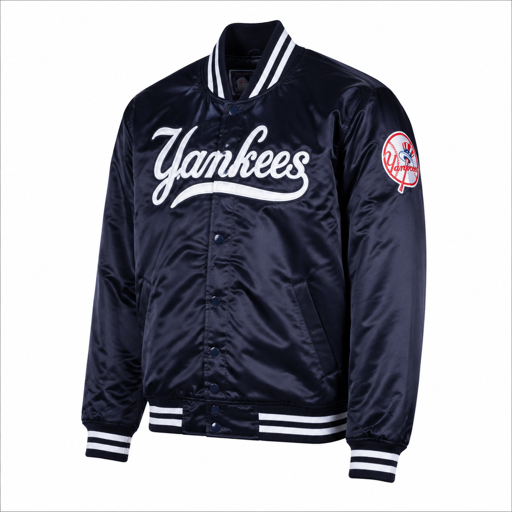 Yankees Bomber Satin Jacket