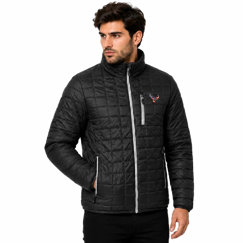 Black Lightweight Rainer Puffer Dallas Jacket