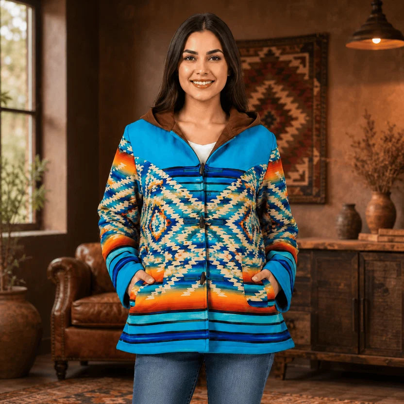 Southwestern Aztec Print Jacket for Women