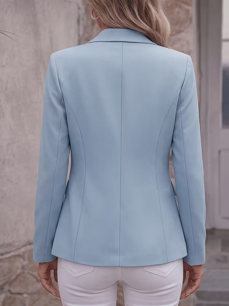 Slim-Fit Single-Button Blazer
