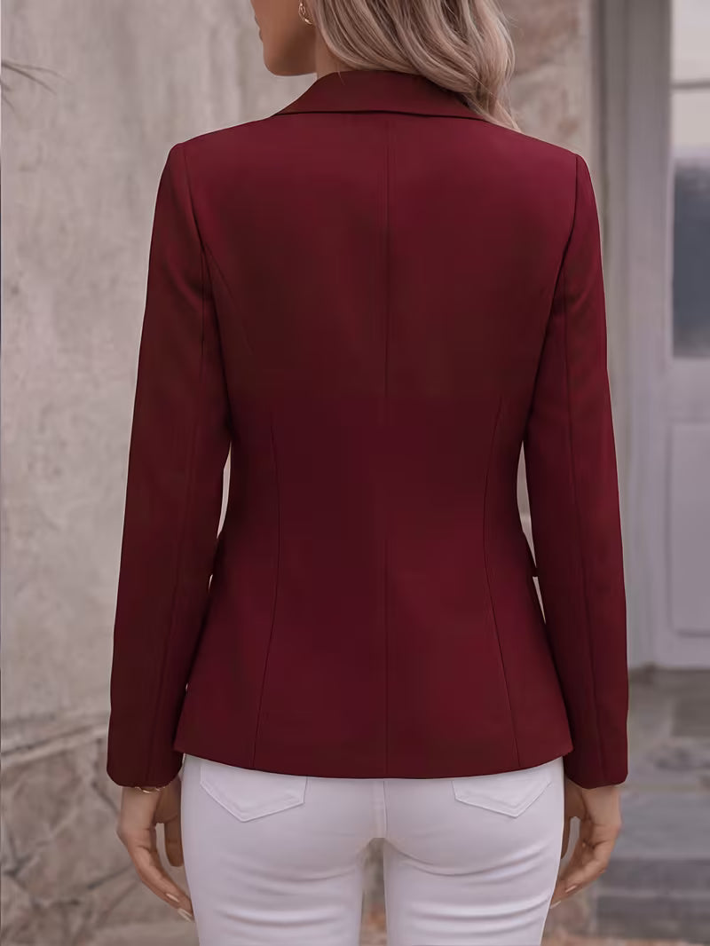 Slim-Fit Single-Button Blazer