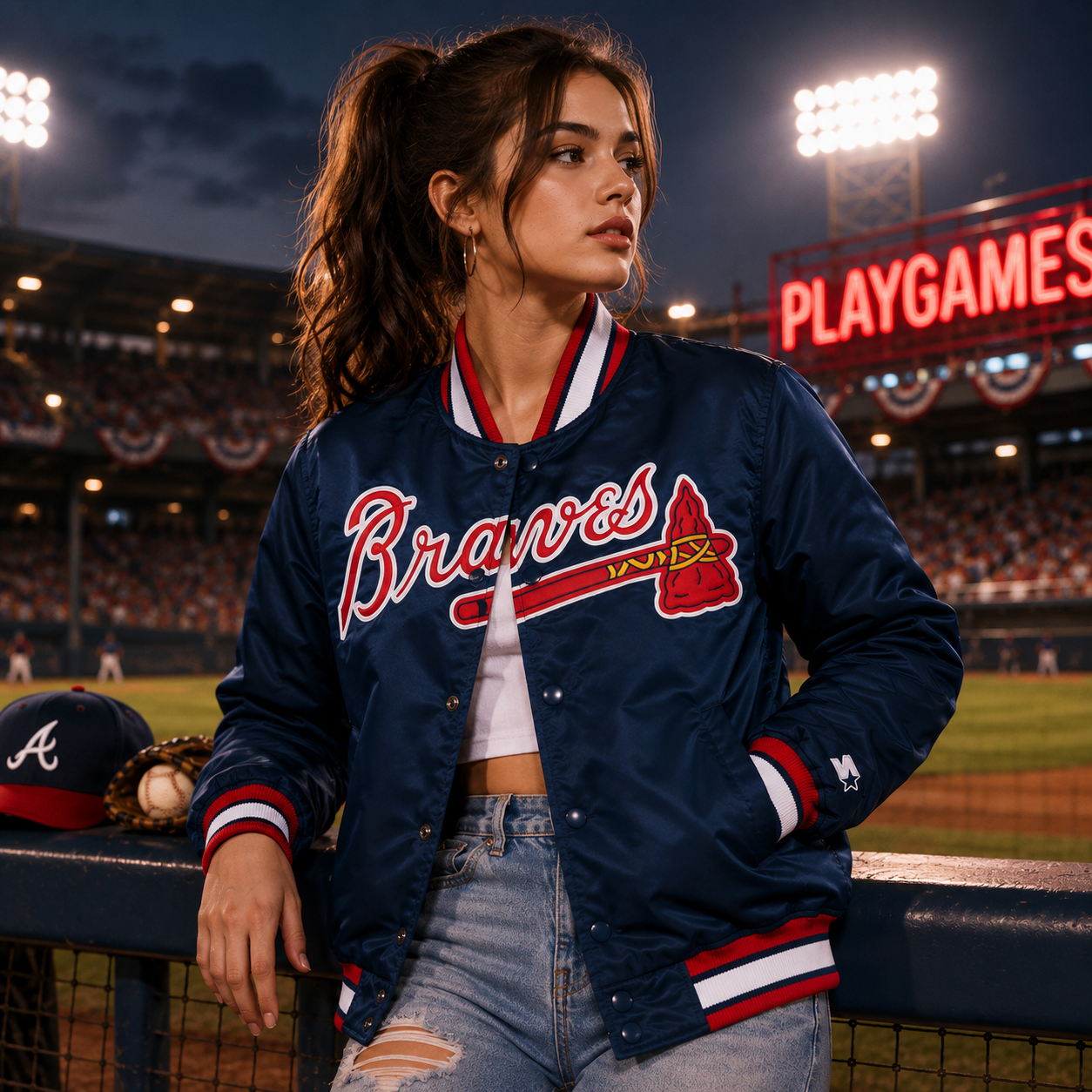 Atlanta Braves Satin Jacket