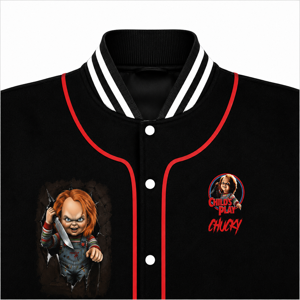 Horror Movie Snap Button Jacket