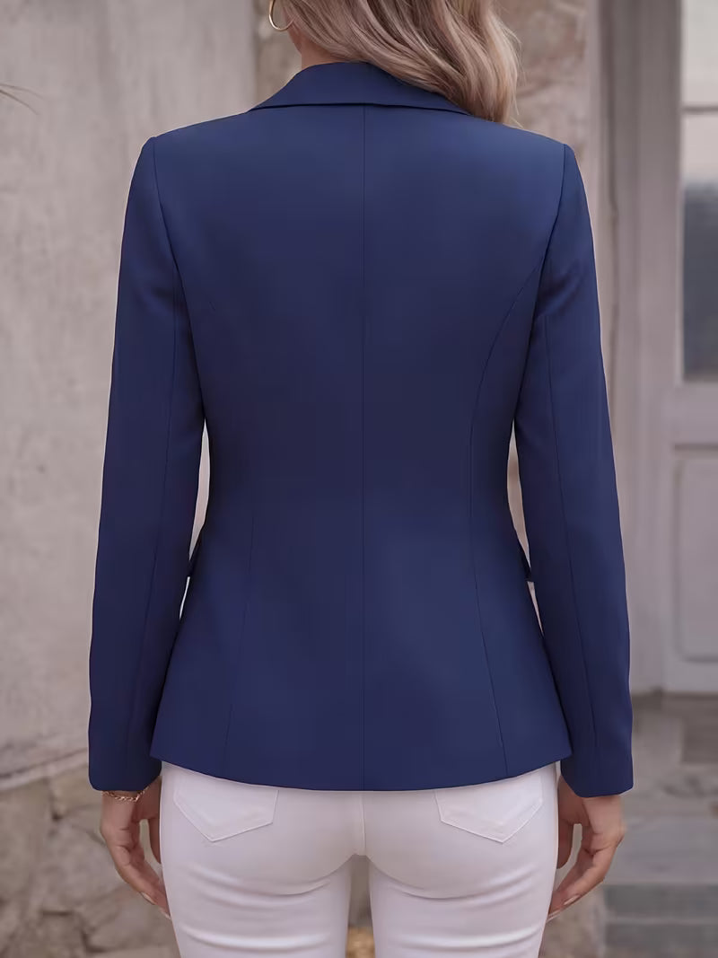 Slim-Fit Single-Button Blazer