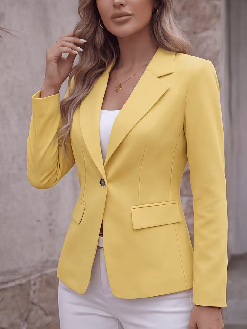 Slim-Fit Single-Button Blazer