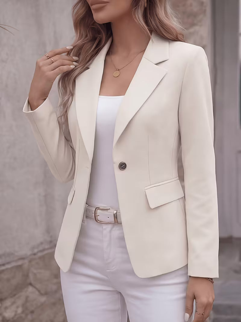 Slim-Fit Single-Button Blazer