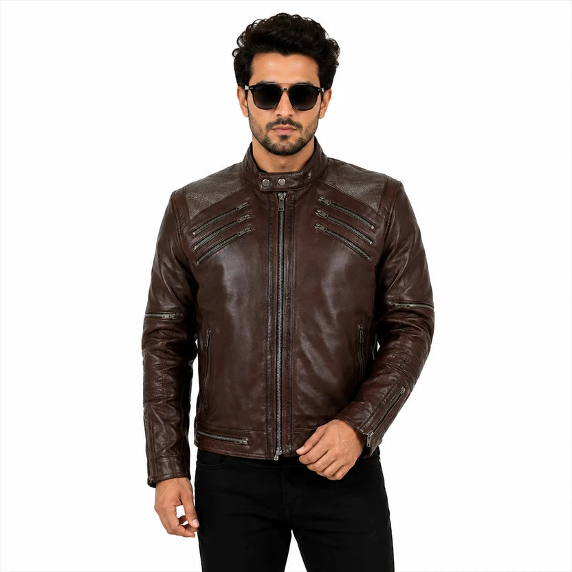 Dark Brown Leather Jacket