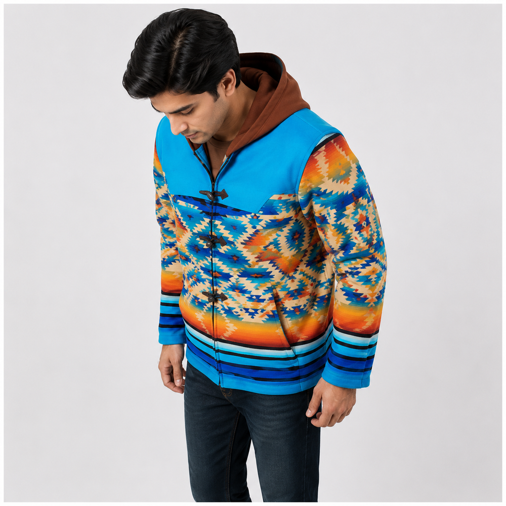 Desert Sky Aztec Geometric Print Toggle 