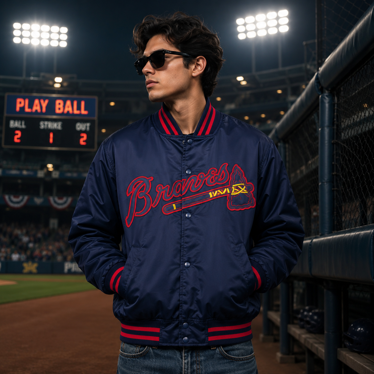 Atlanta Braves Satin Jacket
