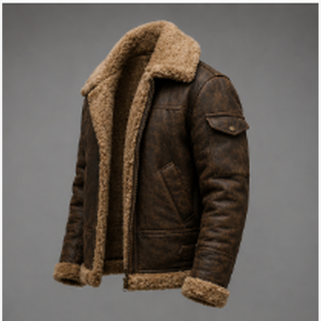 Men's B3 Shearling Aviator Bomber Jacket