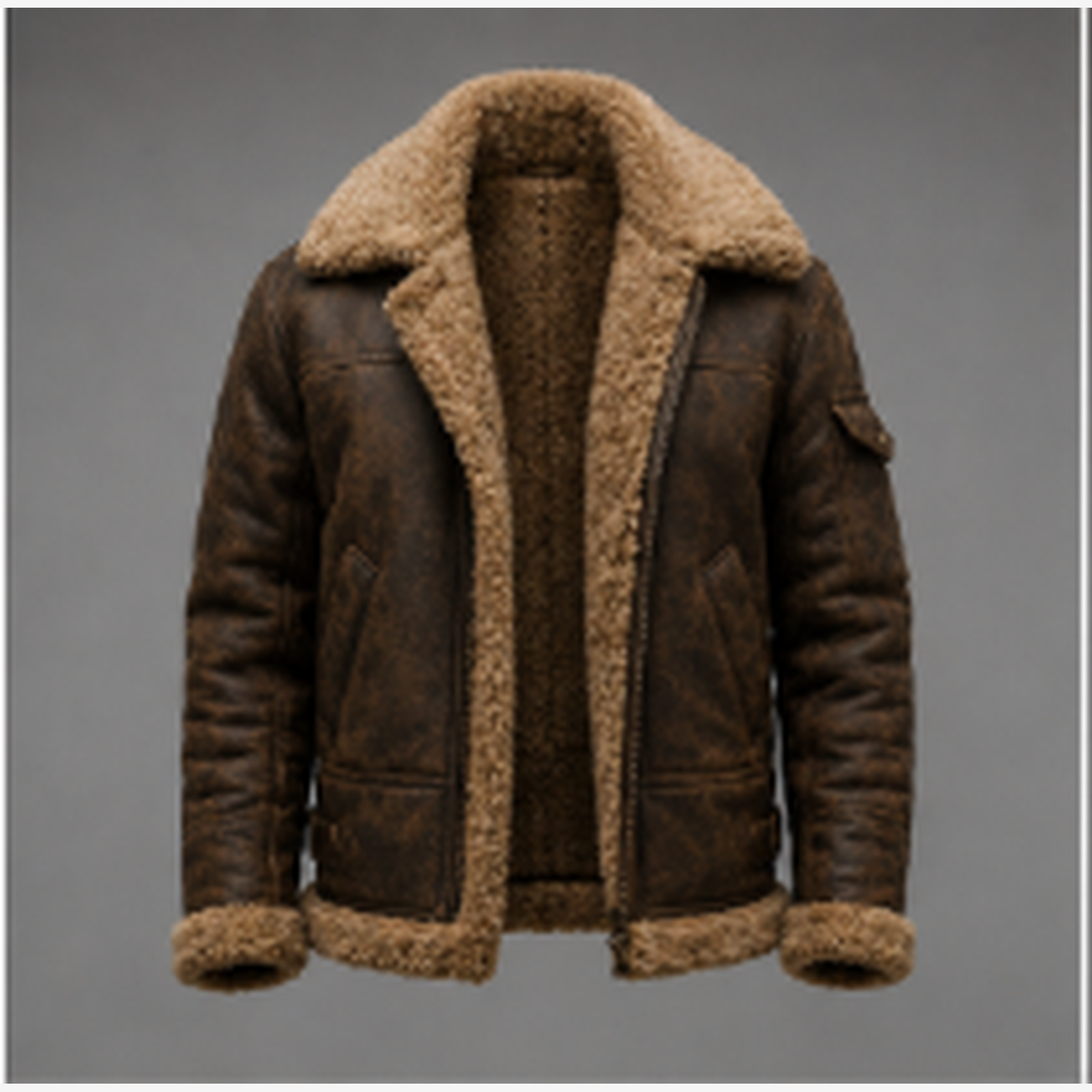 Men's B3 Shearling Aviator Bomber Jacket