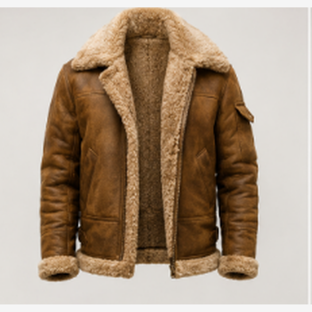 Men's B3 Shearling Aviator Bomber Jacket