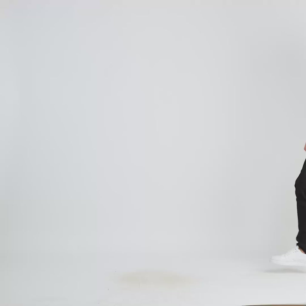 Cooper Black Leather Varsity Jacket