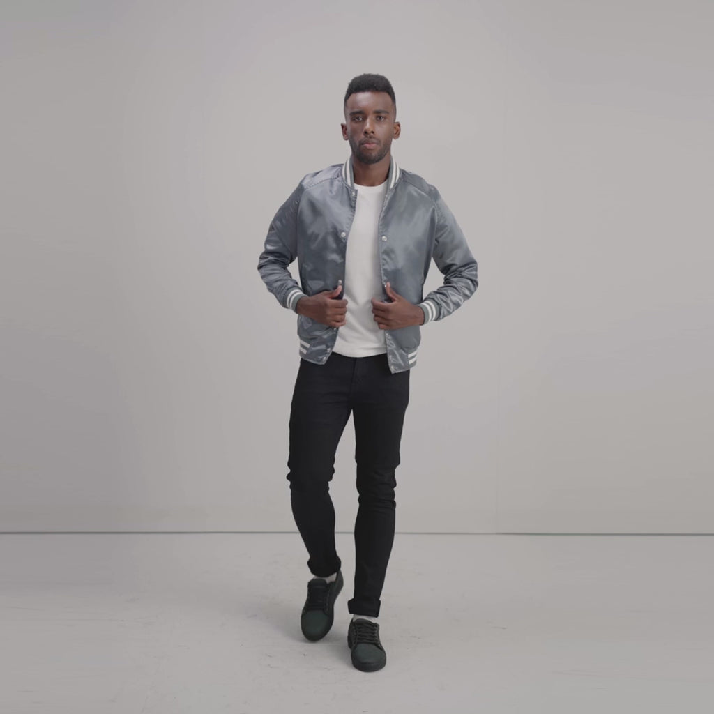Xander Black Varsity Jacket