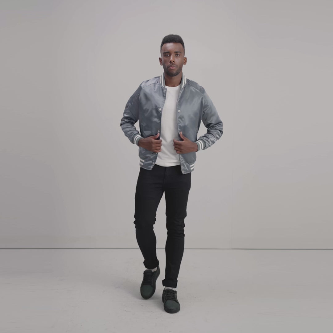 Xander Black Varsity Jacket