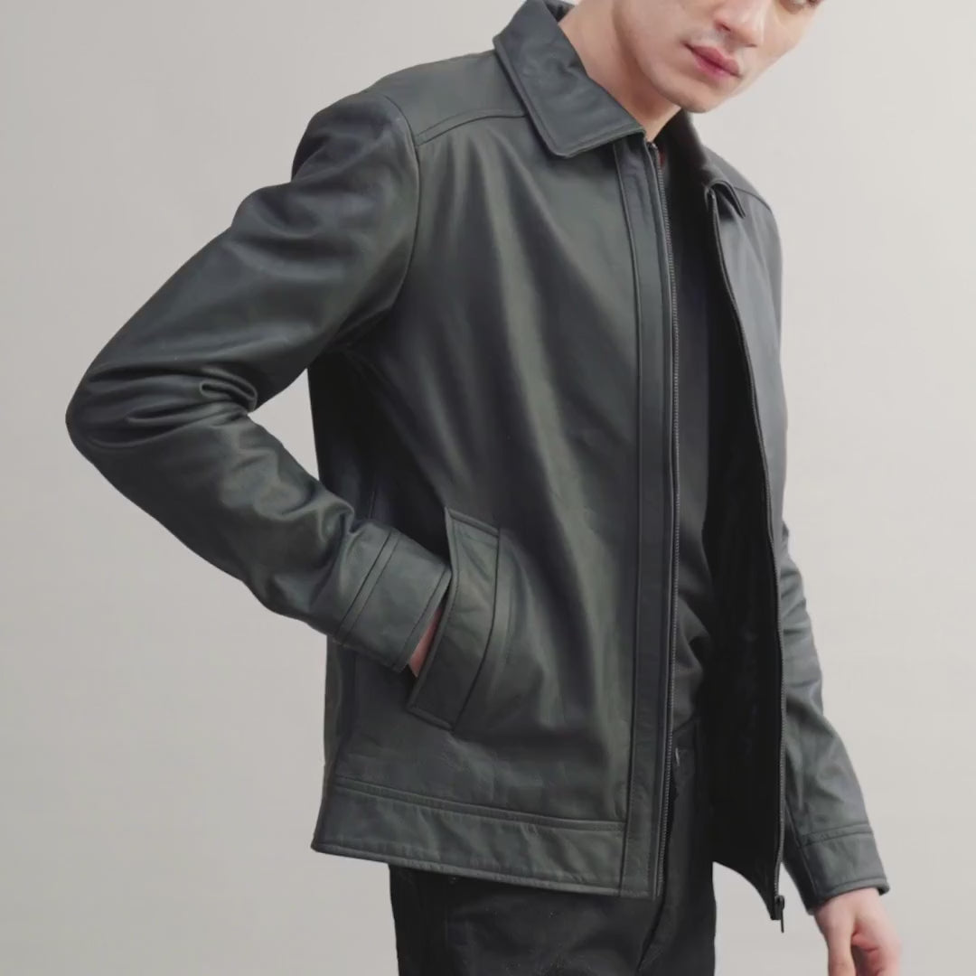 Inferno Black Leather Jacket